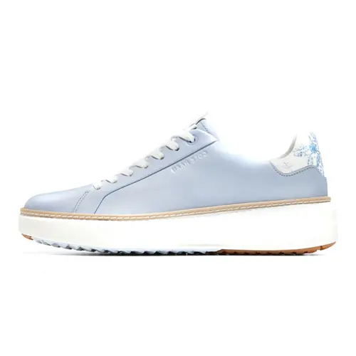 COLE HAAN Cow Leather Abrasion Resistant Low top Skateboard Shoes Women's Aqua Blue