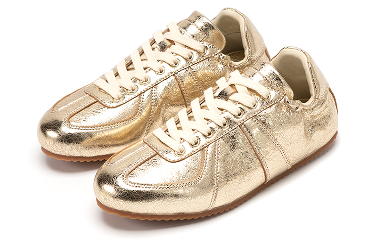 FOOT INDUSTRY Foot Industry Sheepskin Low top Skateboard Shoes Unisex Gold, Runs Small, Consider 1 Size Up