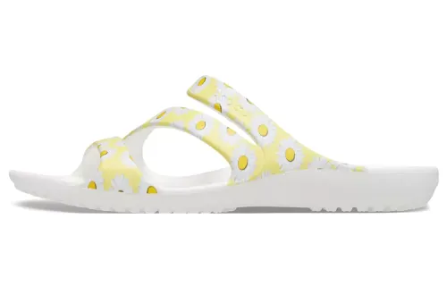 Crocs Kadee Slide Slippers Women's White/Yellow