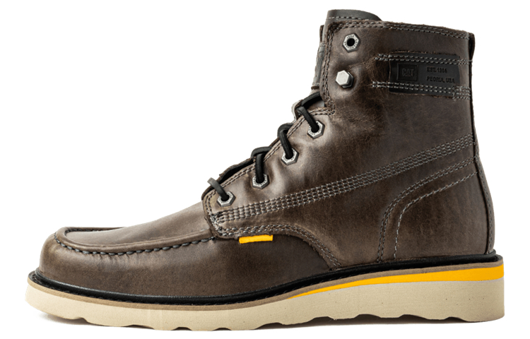 CAT Jackson Moc Ankle Length Outdoor Boots Men's Dark Gray