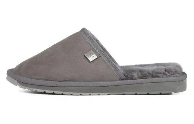 EMU Australia Leather Closed Toe Slippers Women's Gray