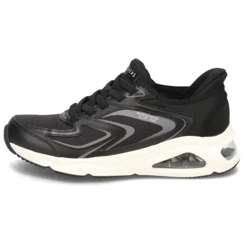 Skechers Tres Air Uno Wear resistant And Waterproof Low top Casual Shoes Women's Black