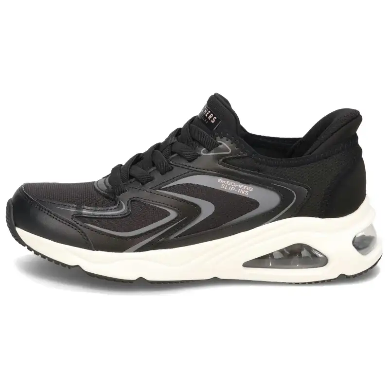 Skechers Tres Air Uno Wear resistant And Waterproof Low top Casual Shoes Women's Black