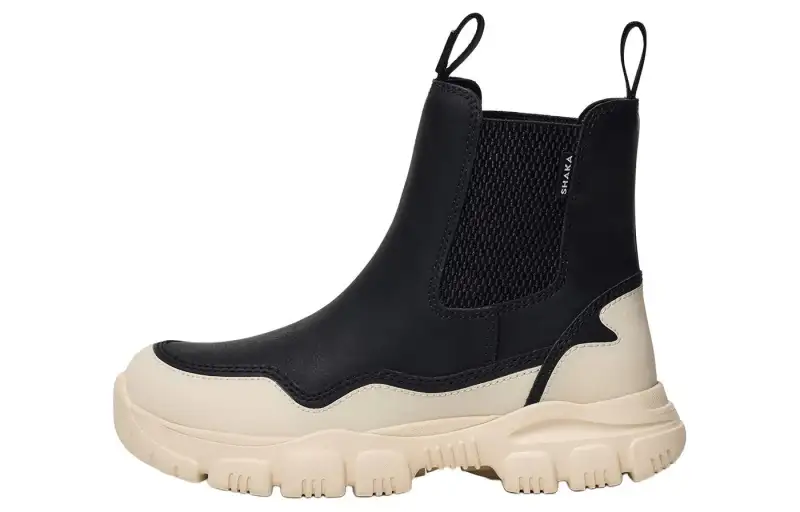 Shaka Short Chelsea Boots Unisex Black