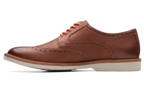 Clarks Casual Leather Shoes Men's Dark Umber