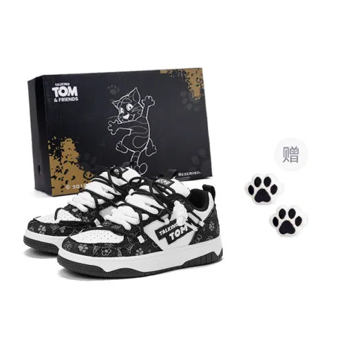 TALKING TOM Talking Tom Cat Fabric Canvas Bread Trendy Fashion Classic Versatile Casual Temperament Couple Shoes Retro Style Simple Style Increased Low Top Sneakers Women's Style