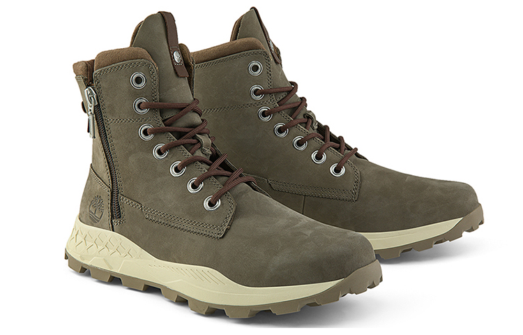 Timberland Brooklyn Side Zip Wide Fit Boots 'Dark Brown'