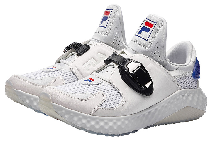 Кроссовки Fila Fusion (бело-черно-синие) — фото 3