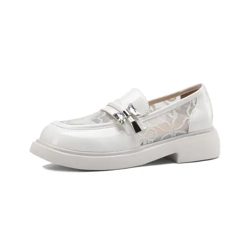 D FUSE SCANDINAVIA Commute Leather Shoes Cow Split Leather Casual Shoes Women's