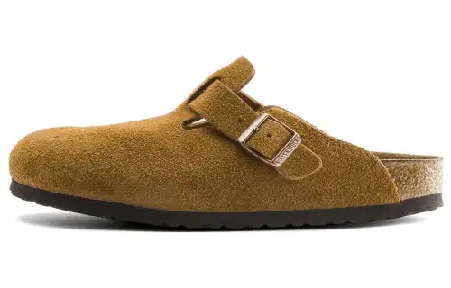 Boston Birkenstock Soft Footbed Suede 'Mink'
