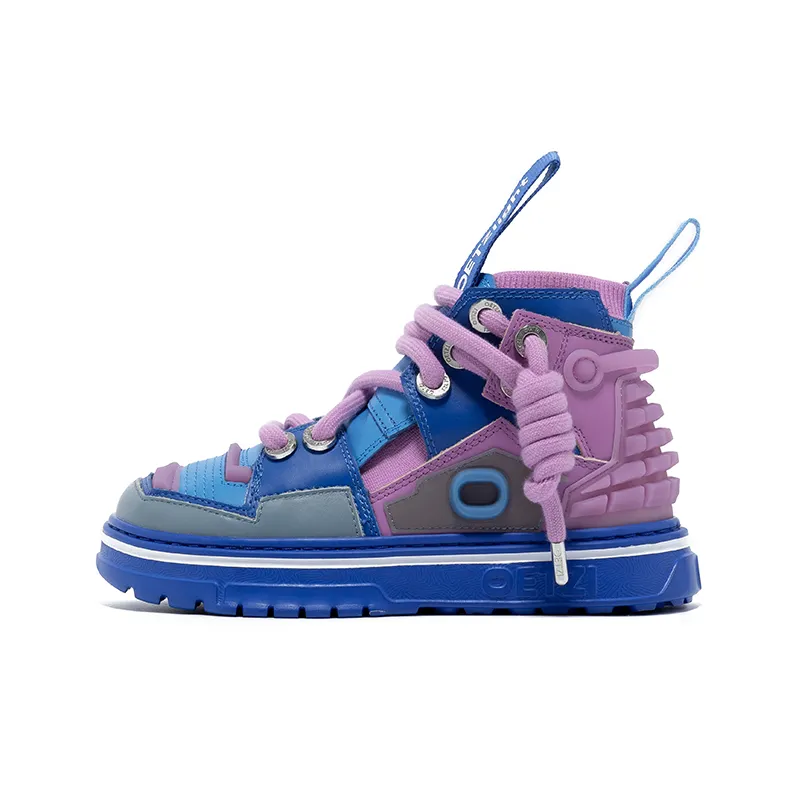 OETZI Skateboard Shoes Women's High Top Purple