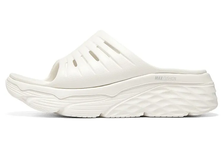 Skechers Max Cushioning Slide Slippers Women's White