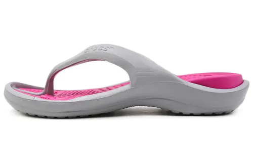 Crocs Flip Flops Unisex Gray Pink
