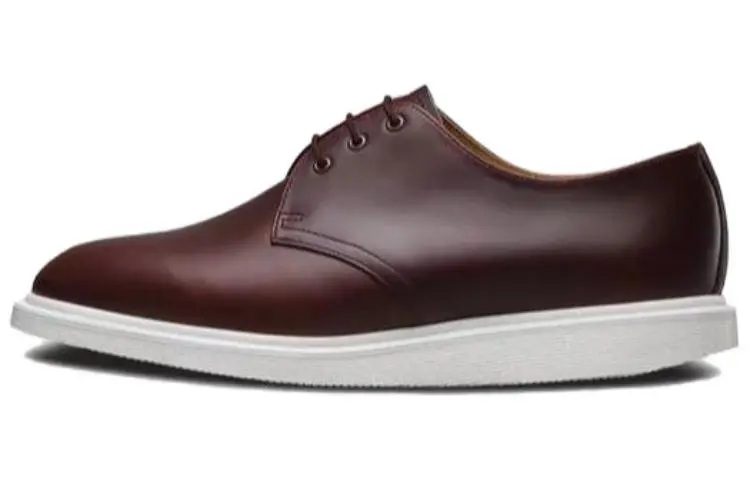 Dr.Martens Leather Casual Leather Shoes Men's Red Brown
