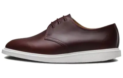 Dr.Martens Leather Casual Leather Shoes Men's Red Brown