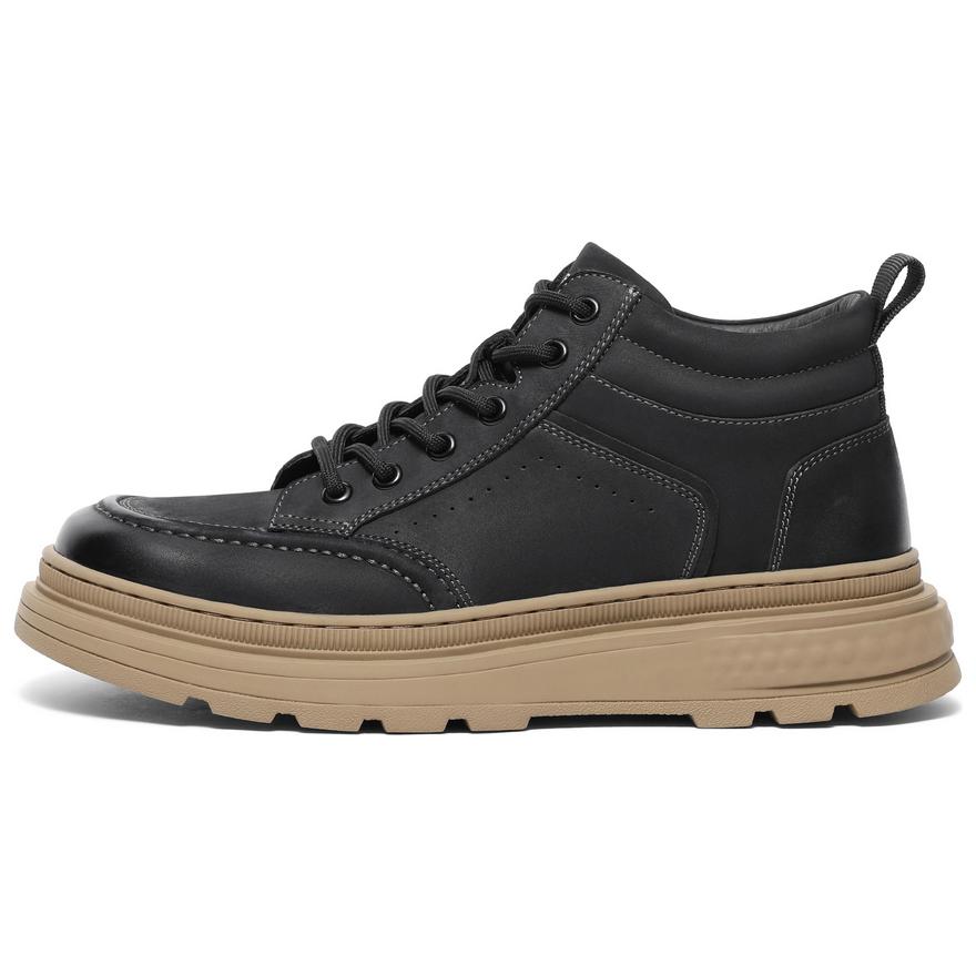 BELLE Vintage Polished Workwear, Platform High Top Fashion Casual Versatile Comfortable, Fleece Lined Thermal