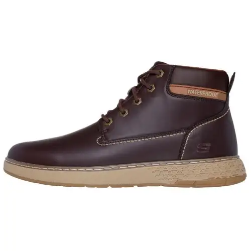 Skechers Relaxed Fit High top Casual Shoes Men's Red Brown