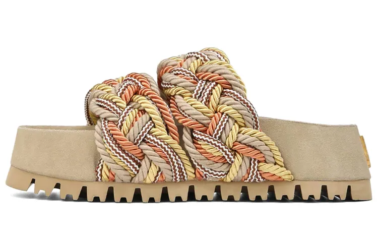 Naked Wolfe Slide Slippers Women's Beige