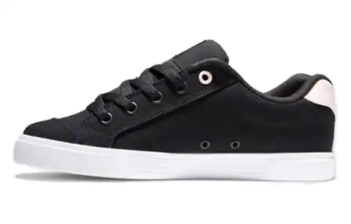 DC Shoes Slip Resistant Abrasion Resistant Low top Skateboard Shoes Women's Black Pink