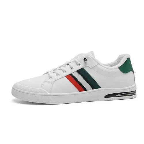 CARTELO Cardile Crocodile Youthful Casual Trendy Elastic Belt Youth Retro Webbing Spliced One-Piece Two-layer Cowhide Non-Slip Versatile Sneakers Men's Style