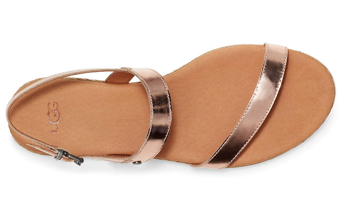 Женские шлепанцы UGG Brylee (розовое золото) — фото 5