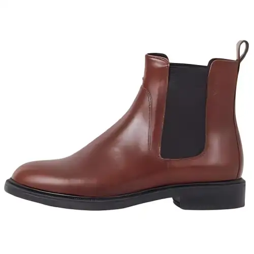 VAGABOND SHOEMAKERS Comfortable Round Toe Short Chelsea Boots Women's Brown