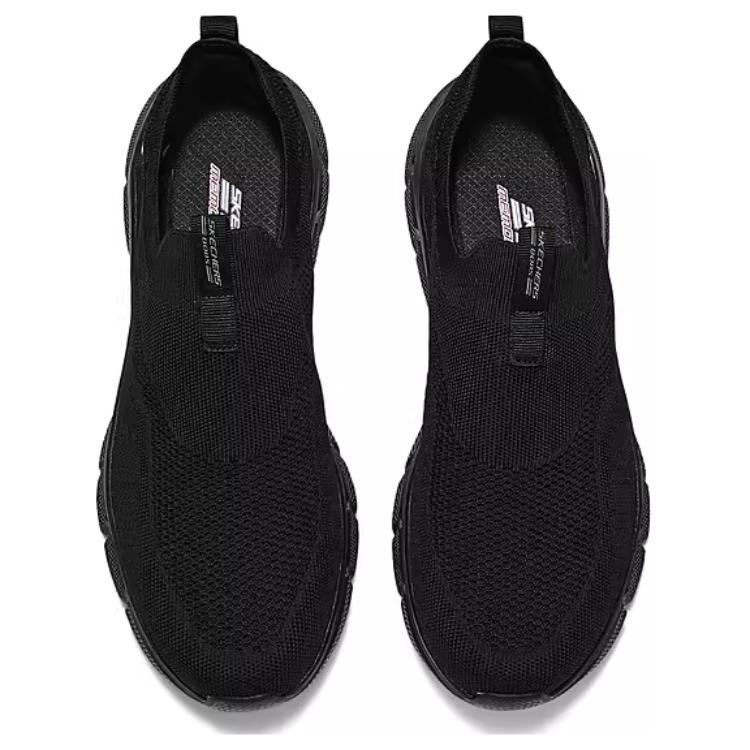 Skechers BOBS B FLEX Comfortable And Breathable Abrasion Resistant Low top Casual Shoes Men’s Black