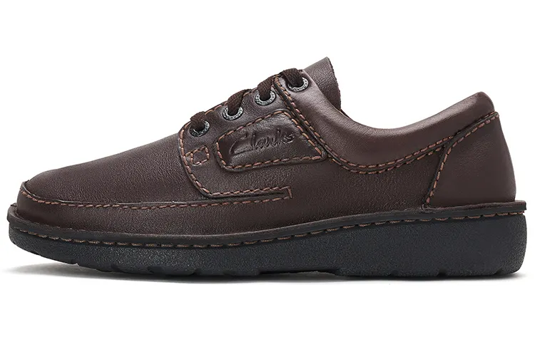 Clarks Cow Leather Casual Shoes Men's Brown