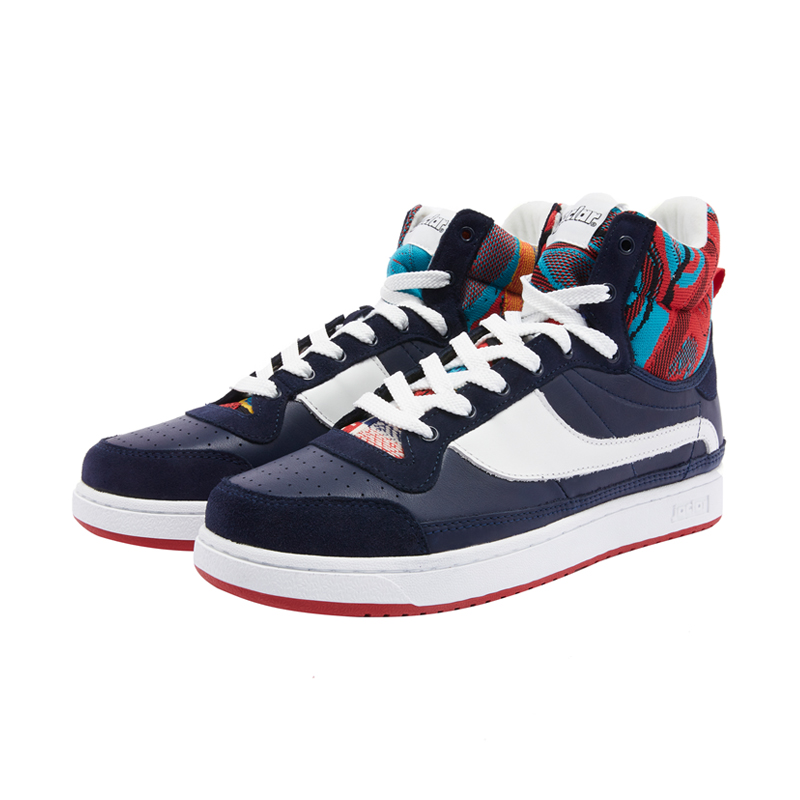 JACLAR Fabric Abrasion Resistant Breathable Slip Resistant High top Vintage Basketball Shoes Unisex