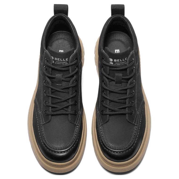 BELLE Vintage Polished Workwear, Platform High Top Fashion Casual Versatile Comfortable, Fleece Lined Thermal
