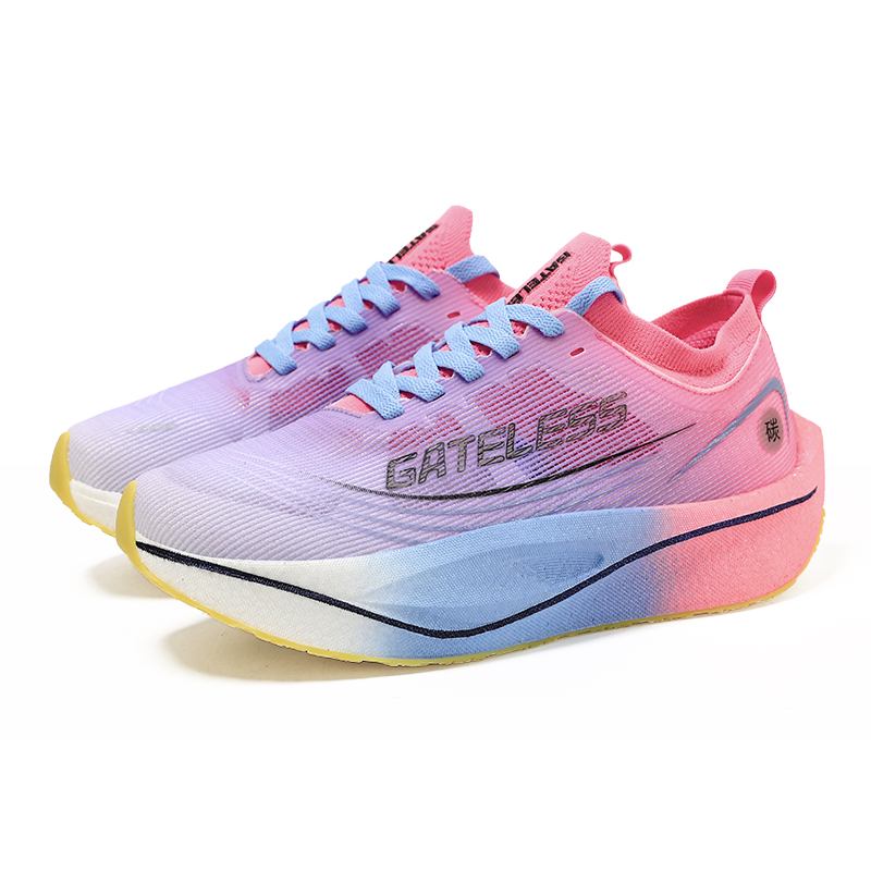 GATELESS Low top Running Shoes Unisex Fluorescent Cherry Blossom Pink