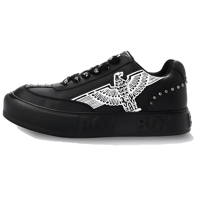 Boy London Low top Skateboard Shoes Unisex Black