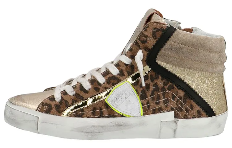 PHILIPPE MODEL Paris Leopard-print Hi-top Sneakers