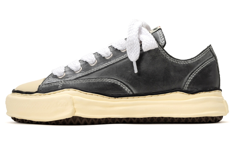 Maison MIHARA YASUHIRO Peterson OG Sole Low Paraffin Leather Black