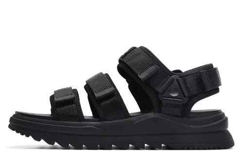 Dickies Hook and Loop Casual Fabric Beach Sandals Men's Black
