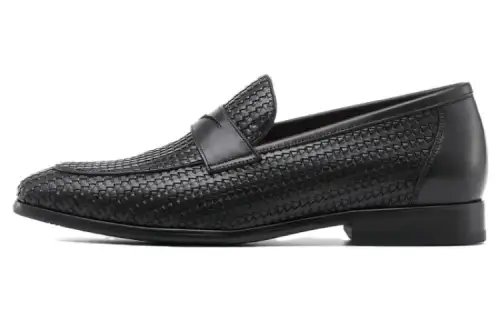 Chrisdien Deny Top Grain Cow Leather Men's Casual Shoes Men's Black