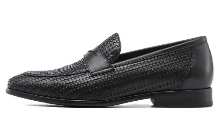 Chrisdien Deny Top Grain Cow Leather Men's Casual Shoes Men's Black