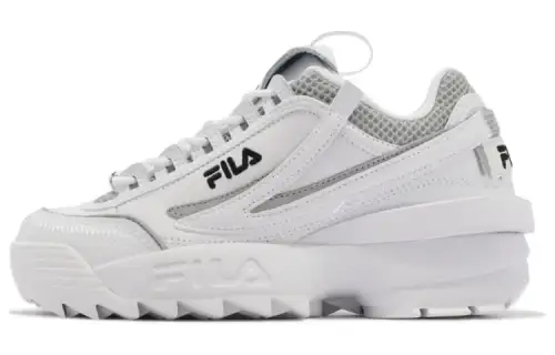 FILA Disruptor 2 EXP Cushioning, Wear Resistant Low top Casual Shoes Women's White