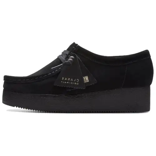 Clarks Suede Casual Shoes Women's Black