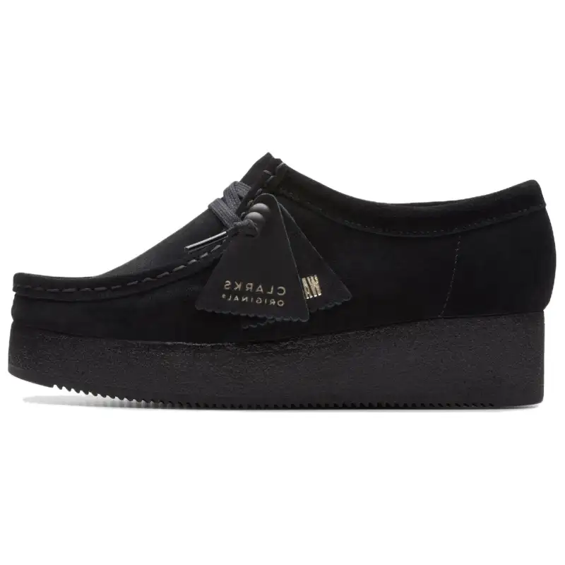 Clarks Suede Casual Shoes Women's Black