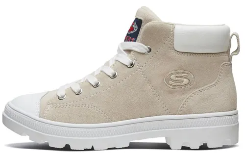 Skechers Roadies Combat Boots Women's Mid Top Natural