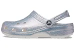Crocs Classic Casual Unisex Metallic Silver Pink Sandals