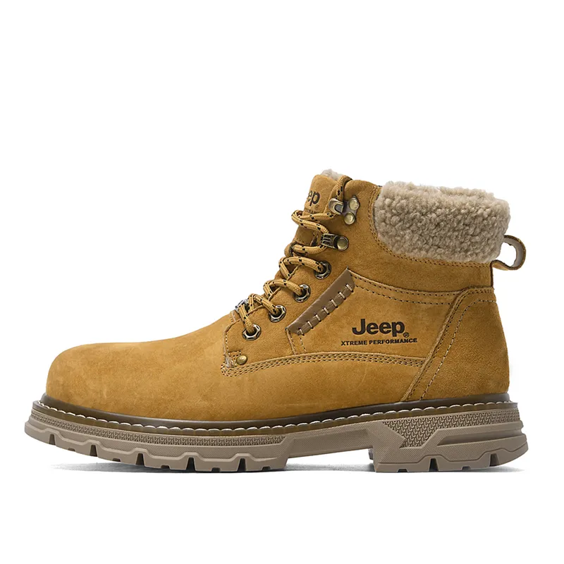 Jeep Short Thermal Fleece Lined Abrasion Resistant Slip Resistant Combat Boots Men's