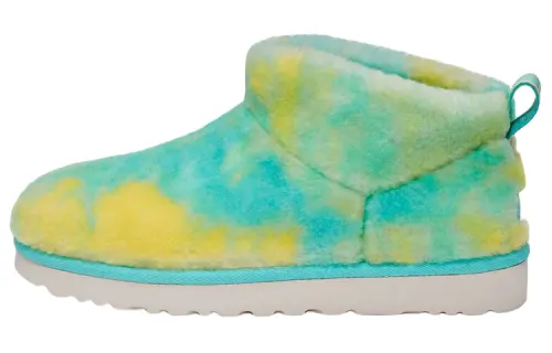 UGG Tschabalala Self Marble Ultra Mini Boot Yellow Teal Women's