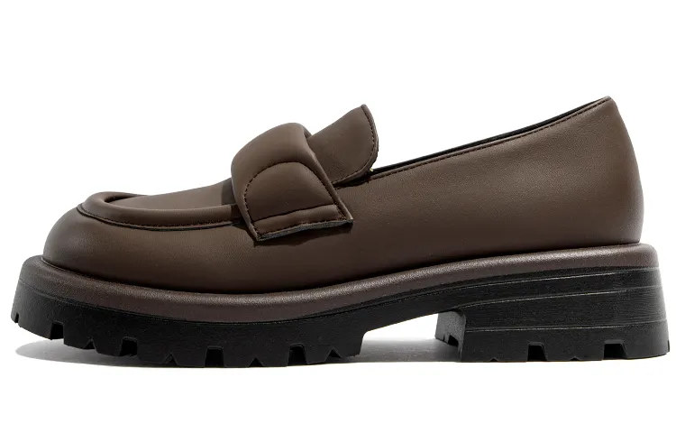 TUOPIN Loafers 4cm Women's Brown