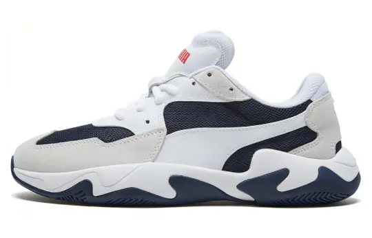 PUMA Storm Adrenaline Low White Casual Sneakers Shoes 'Black White'