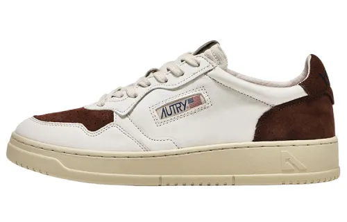 AUTRY Medalist Leather Stylish Skateboarding Shoes Women's White Brown