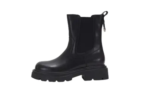 Teenie Weenie Cow Leather Short Chelsea Boots 3 5cm Women's