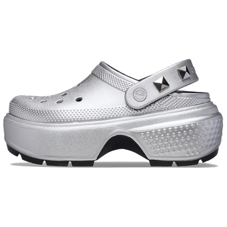 Мужские сабо Crocs EVA (серебристые)