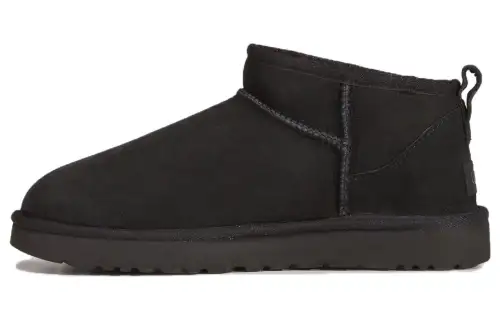 UGG Classic Ultra Mini Fleece Lined Brown 'Black' Women's